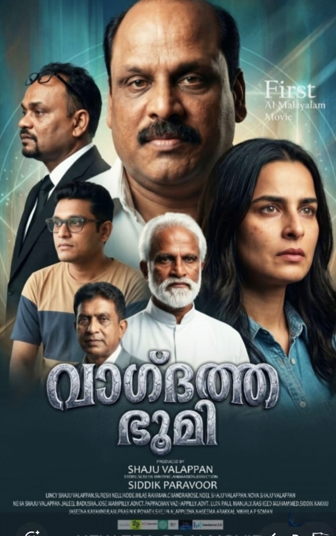 മലയാള സിനിമയിൽ പുതിയ അധ്യായം തുറന്ന് ‘വാഗ്ദത്ത ഭൂമി’; ആദ്യ സമ്പൂർണ എഐ ചിത്രം തിയേറ്ററുകളിലേക്ക്